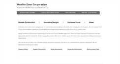 Desktop Screenshot of muellerdoor.com